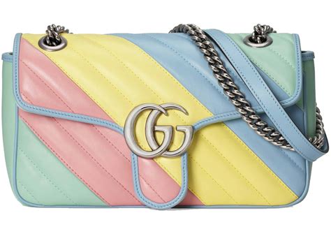 rainbow gucci purse|Gucci bags marmont.